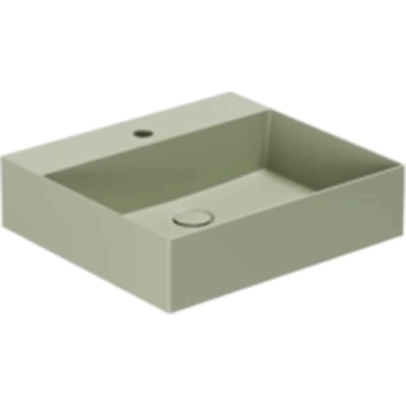 Lavabo Elegance SQ 50 tvättställ, 50x45 cm, matt grön