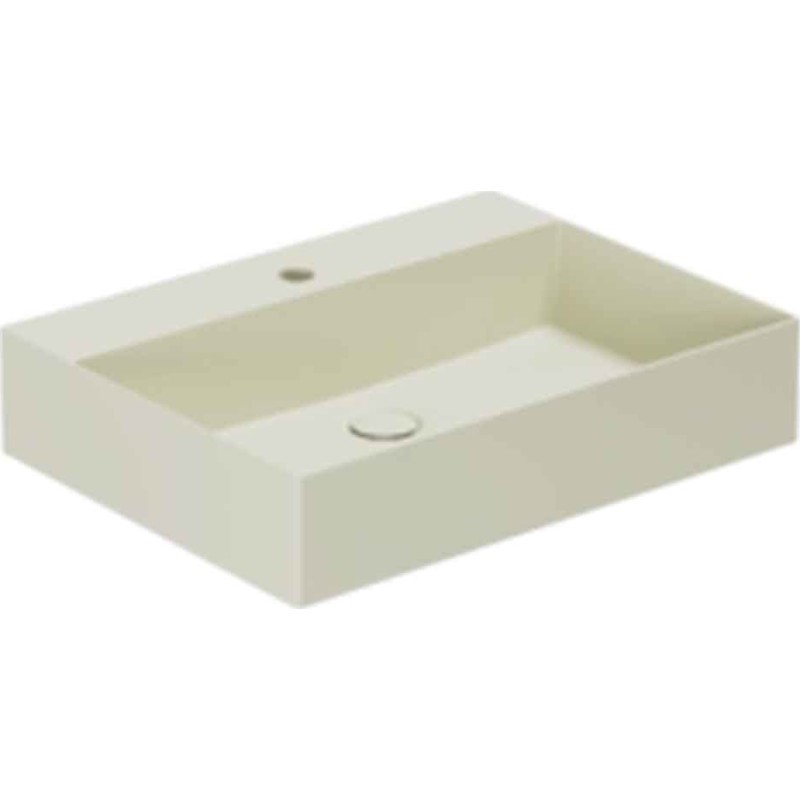Lavabo Elegance SQ 60 håndvask, 60x45 cm, mat beige