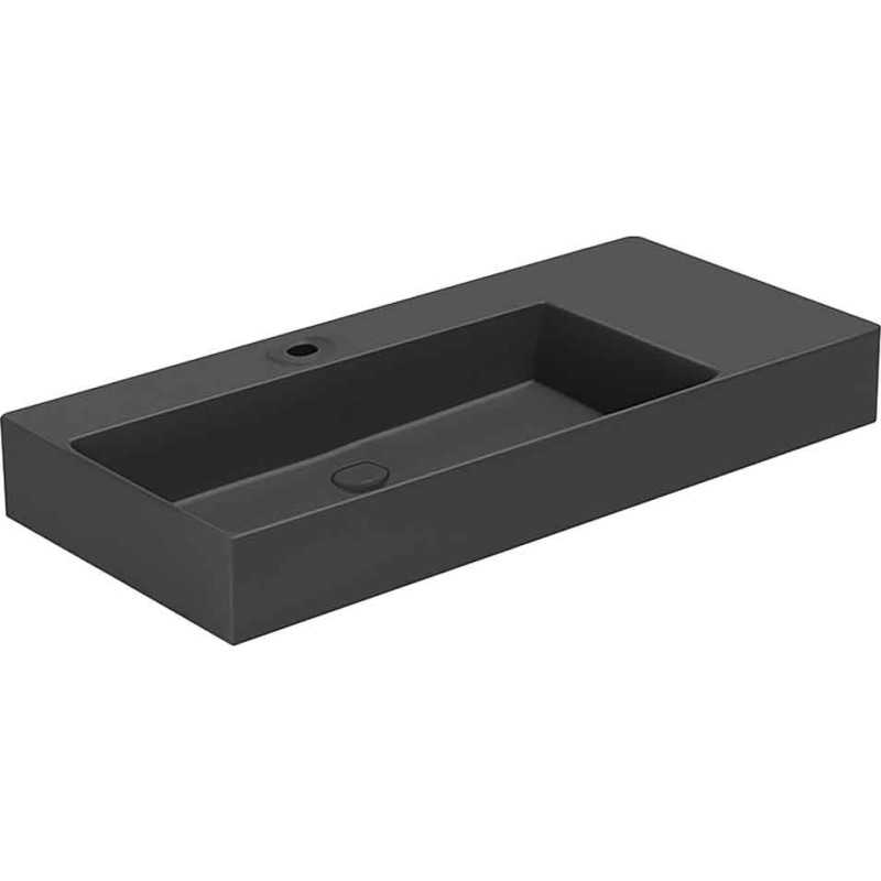 Lavabo Elegance SQ 102 R håndvask, 102x40 cm, mat sort
