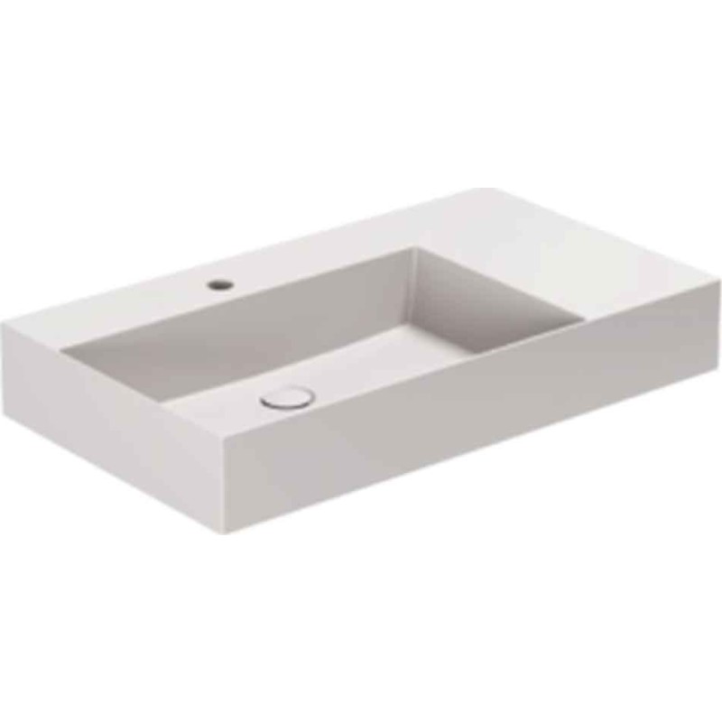 Lavabo Elegance SQ 81 R håndvask, 81x46 cm, mat grå