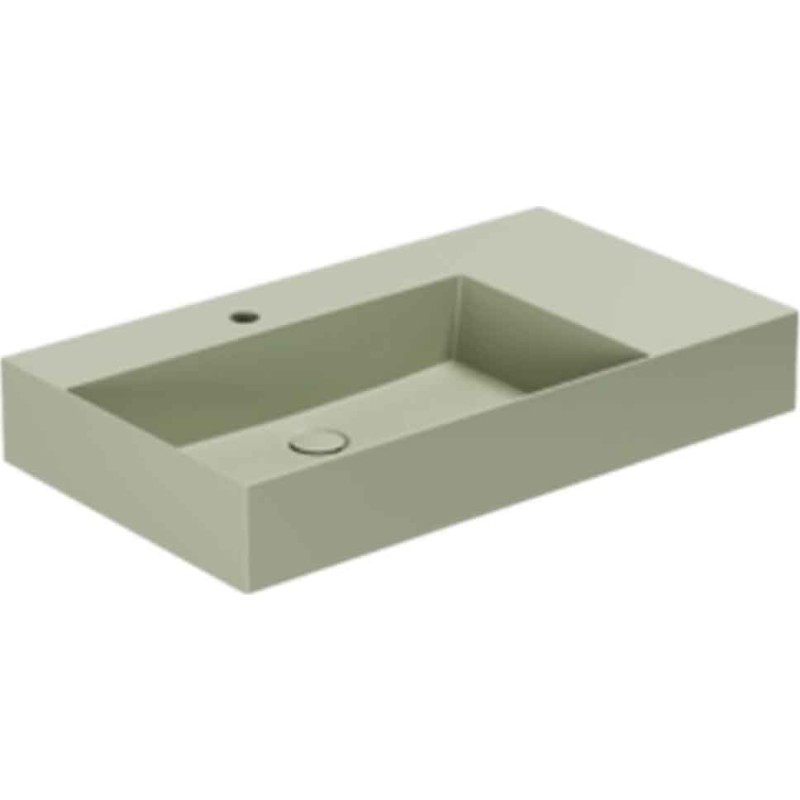 Lavabo Elegance SQ 81 R tvättställ, 81x46 cm, matt grön
