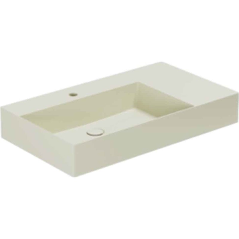 Lavabo Elegance SQ 81 R håndvask, 81x46 cm, mat beige