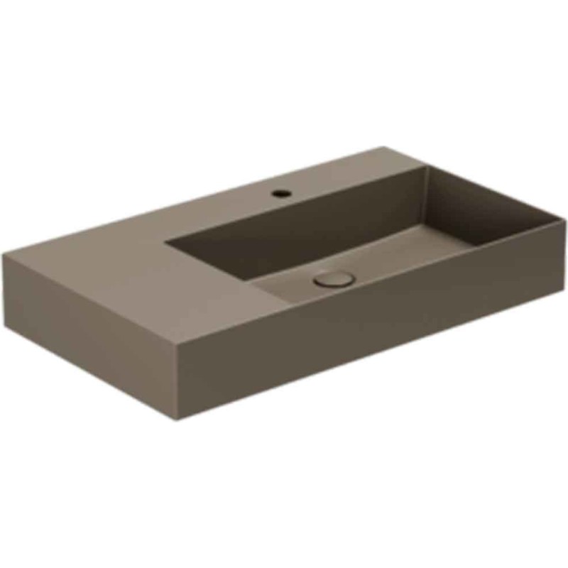 Lavabo Elegance SQ 81 R tvättställ, 81x46 cm, matt brun