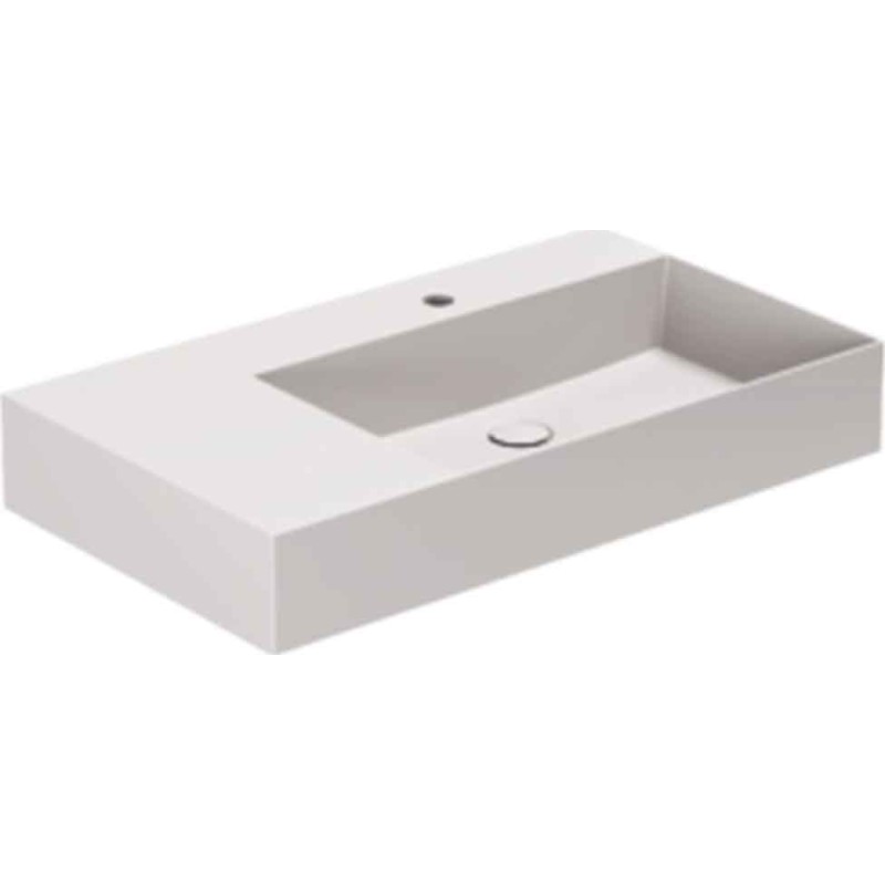 Lavabo Elegance SQ 81 R tvättställ, 81x46 cm, matt grå