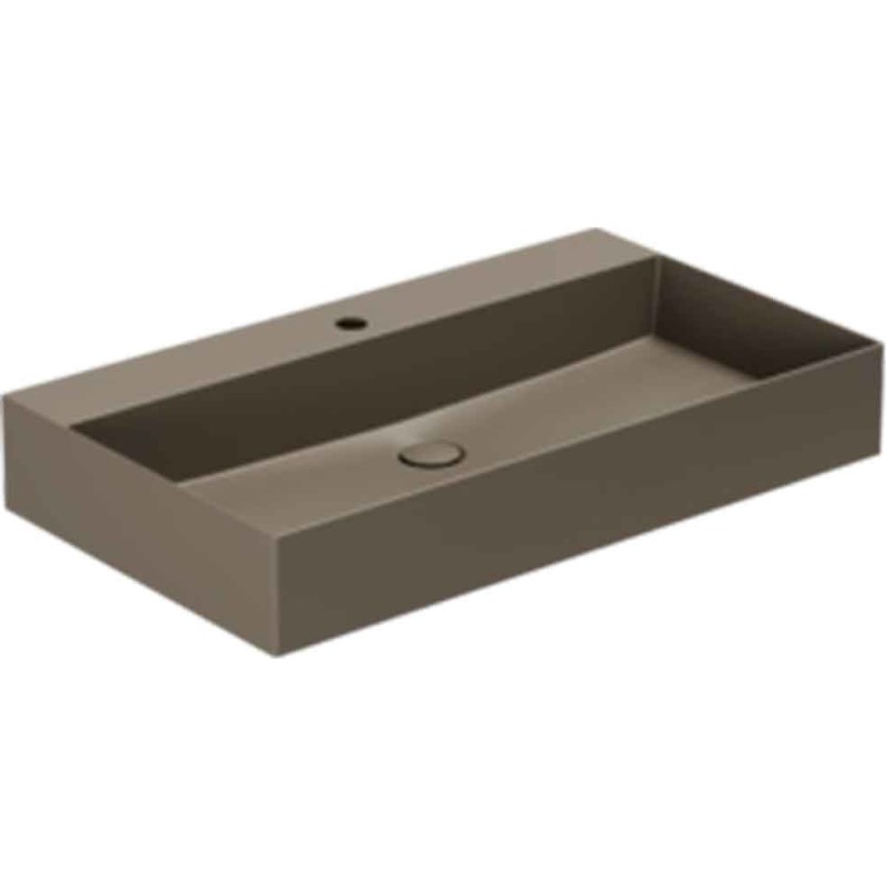 Lavabo Elegance SQ 80 håndvask, 80x45 cm, mat brun