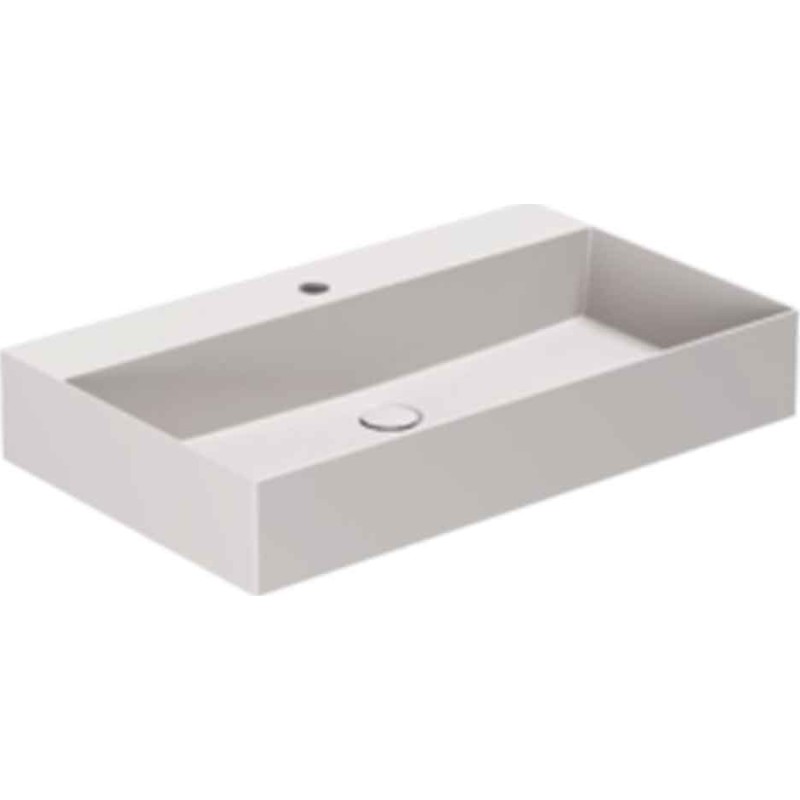 Lavabo Elegance SQ 75 håndvask, 75x45 cm, mat grå