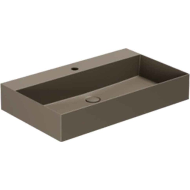 Lavabo Elegance SQ 75 håndvask, 75x45 cm, mat brun