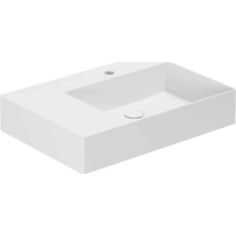 Lavabo Elegance SQ 65 L håndvask, 65x45 cm, venstre, mat hvid
