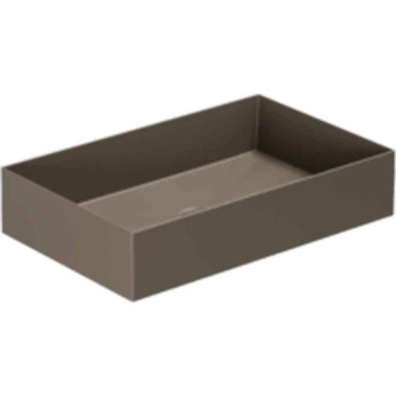 Lavabo Elegance SQ 60 håndvask, 60x38 cm, mat brun