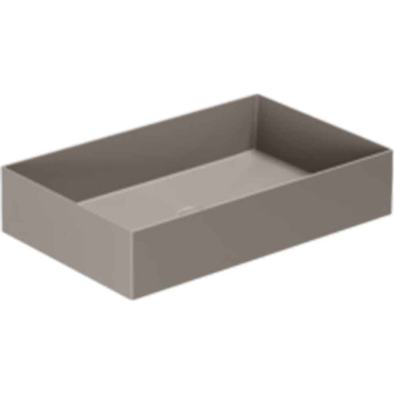 Lavabo Elegance SQ 60 håndvask, 60x38 cm, mat brun