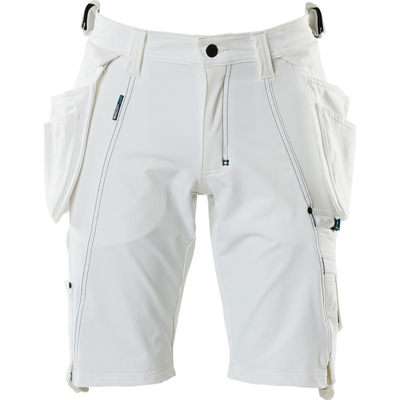 Mascot Advanced Shorts, aftagelige hængelommer, Stretch, hvid 17149-311 - C43 | Bukser | Baglomme | DISCOUNT