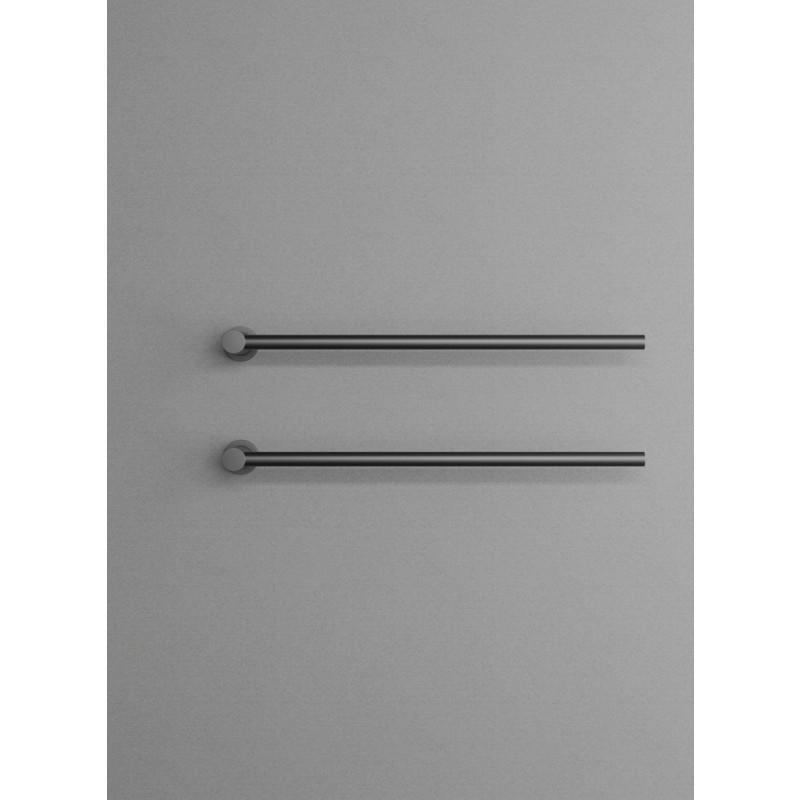 Scandtap Cozied M2 handdukstork, el, 2 stänger, semi-matt svart