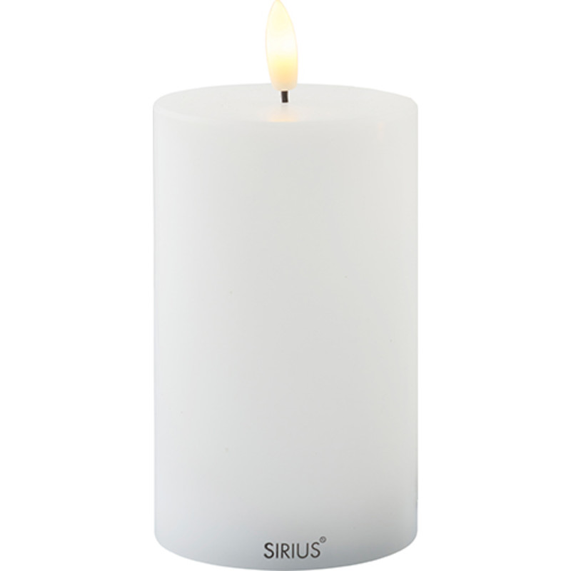 Sirius Sille udendørs LED bloklys, batteri, hvid