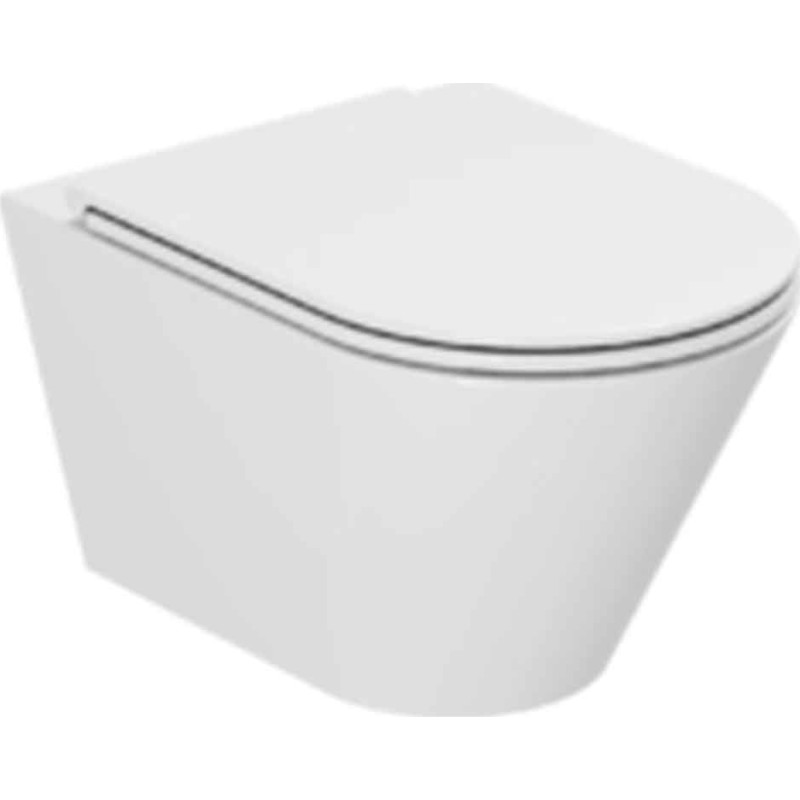 Lavabo Forma væghængt toilet, uden skyllekant, hvid