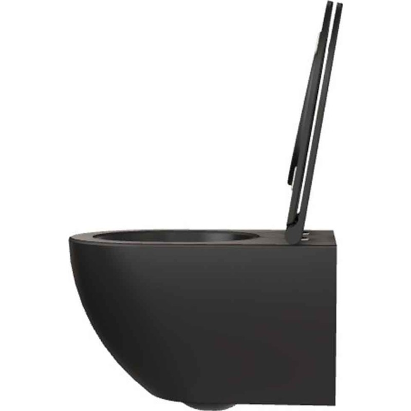 Lavabo Comoda v&auml;ggh&auml;ngd toalett, utan spolkant, matt svart