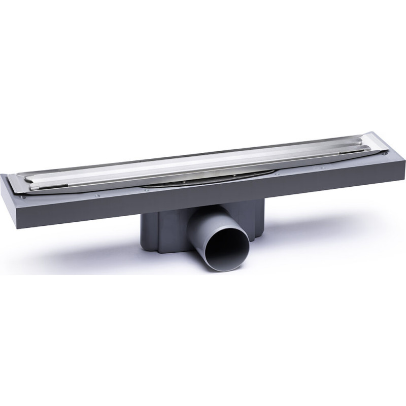 Purus Pro Line Premium komplett golvbrunn, Ø75 mm, 700 mm, sida