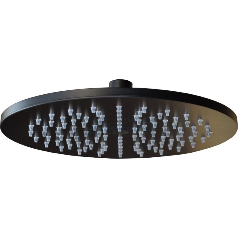 Nicobelli Paffoni brusehoved, Ø22,5 cm, mat sort