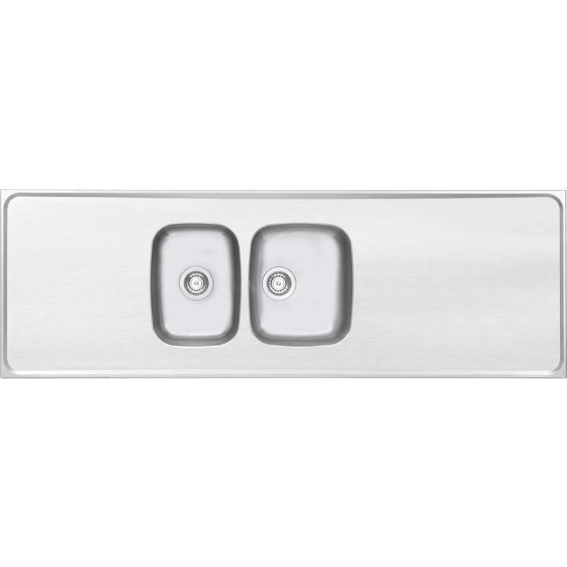 Contura Classic H 1800 stålbord, 180x61 cm, rustfrit stål