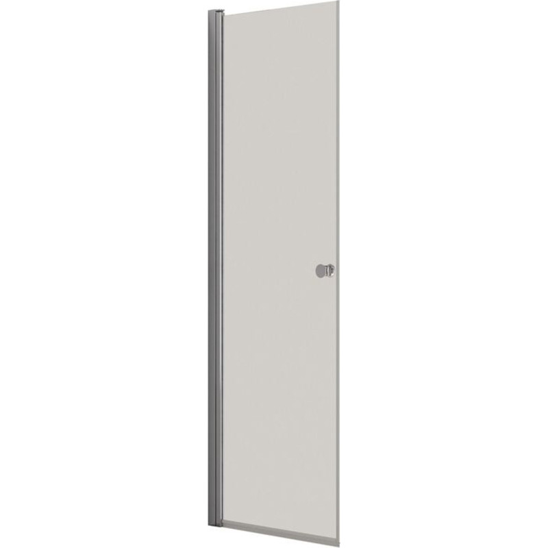 Dansani Match duschdörr, modell A, 67 cm, klart glas, krom profil