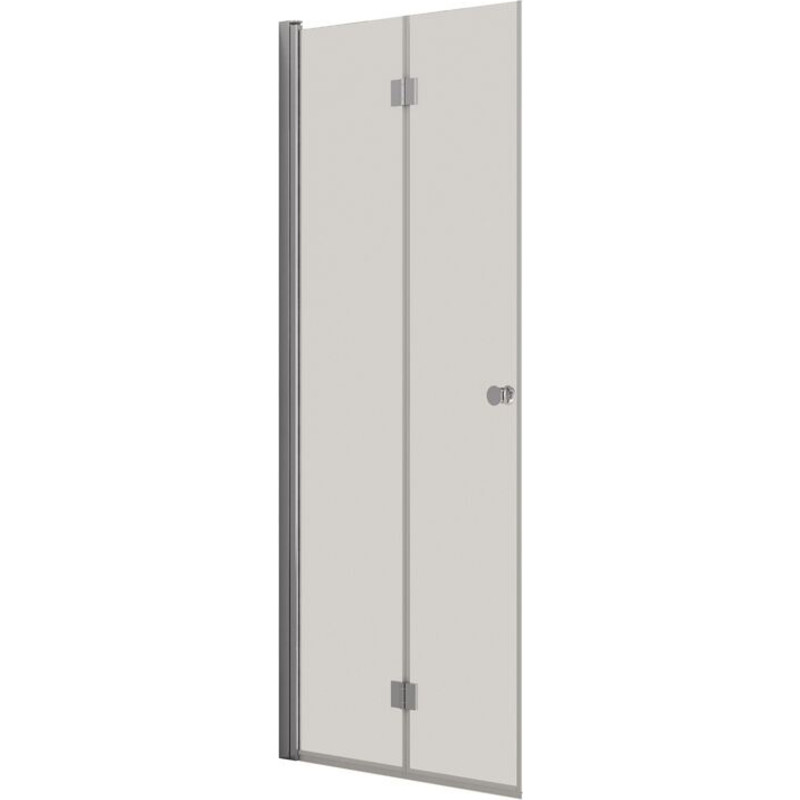 Dansani Match duschdörr, modell B, 87 cm, klart glas, krom profil