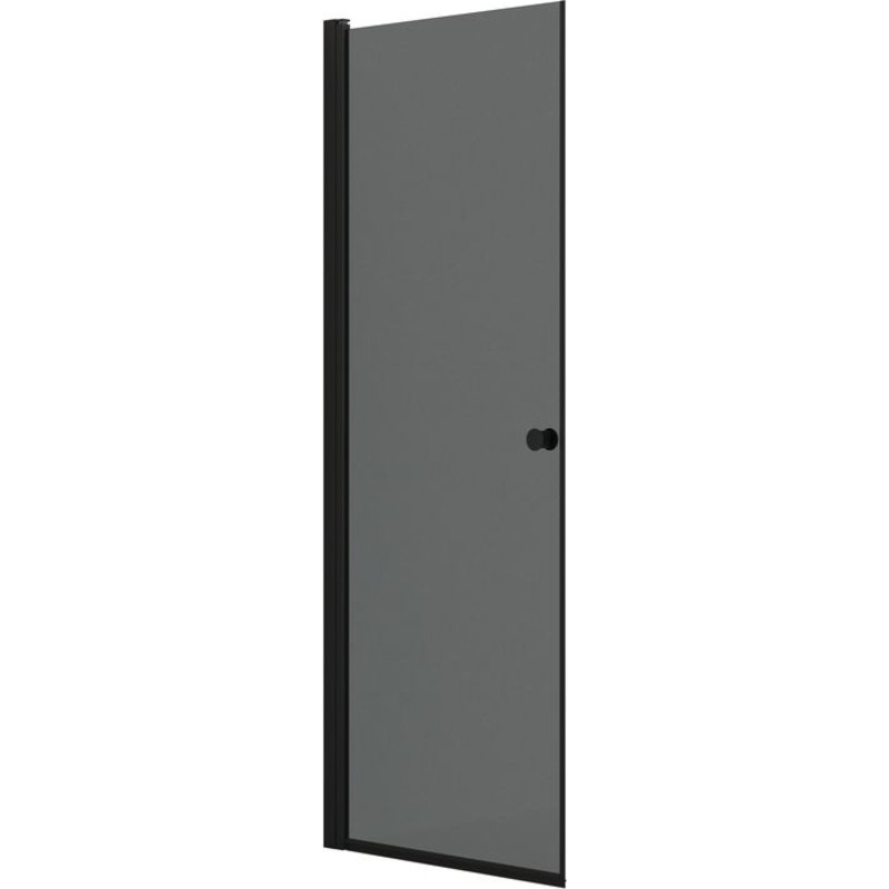 Dansani Match duschdörr, modell A, 77 cm, tonet glas, svart profil