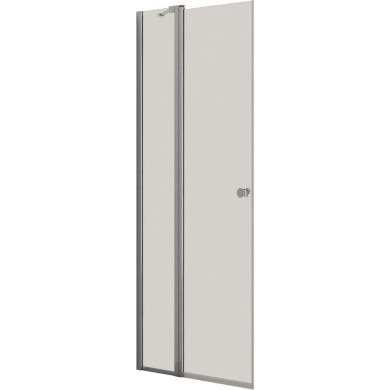 Dansani Match brusedør, model C, 87 cm, klart glas, krom profil