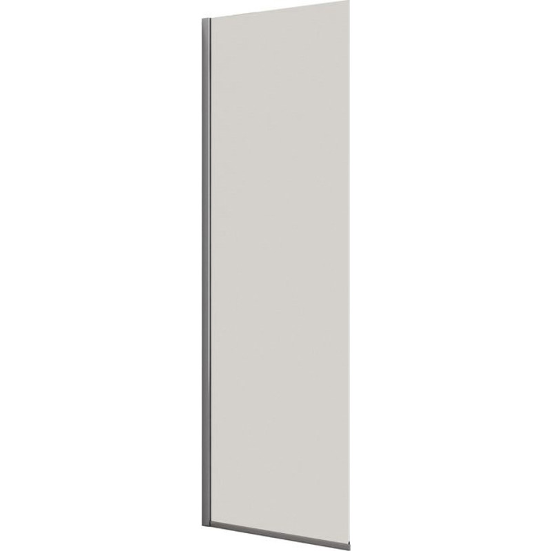 Dansani Match duschv&auml;gg, modell D, 77 cm, klart glas, krom profil