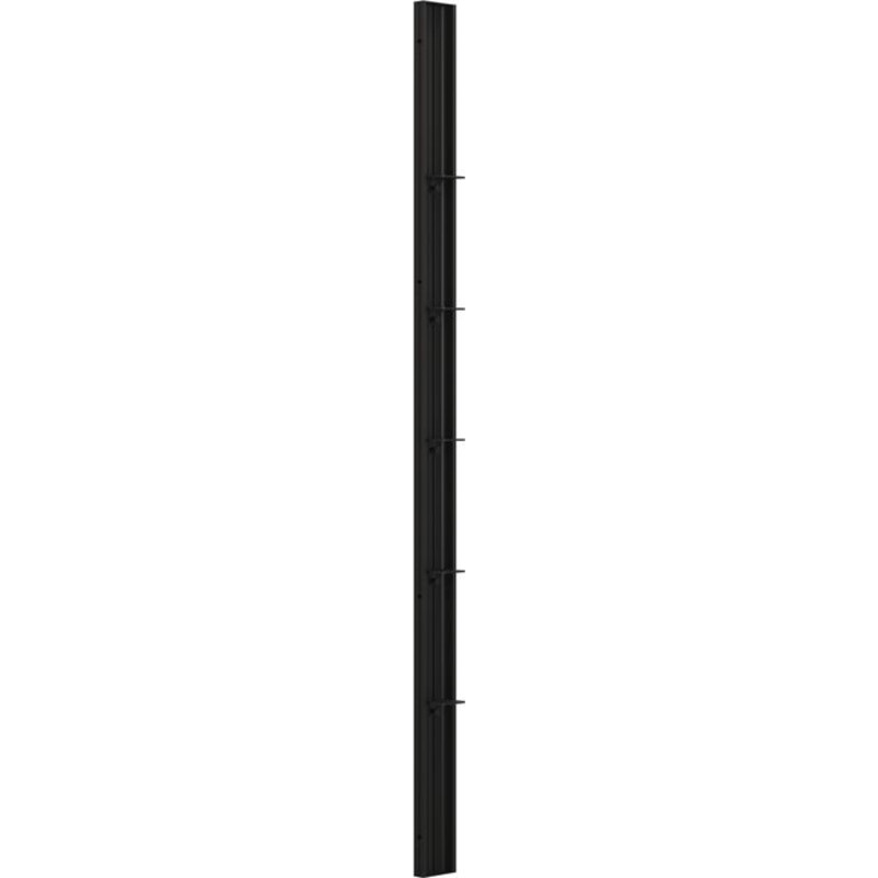 Dansani Match Tower duschhylla, modell A, B & E, 10 cm, svart profil