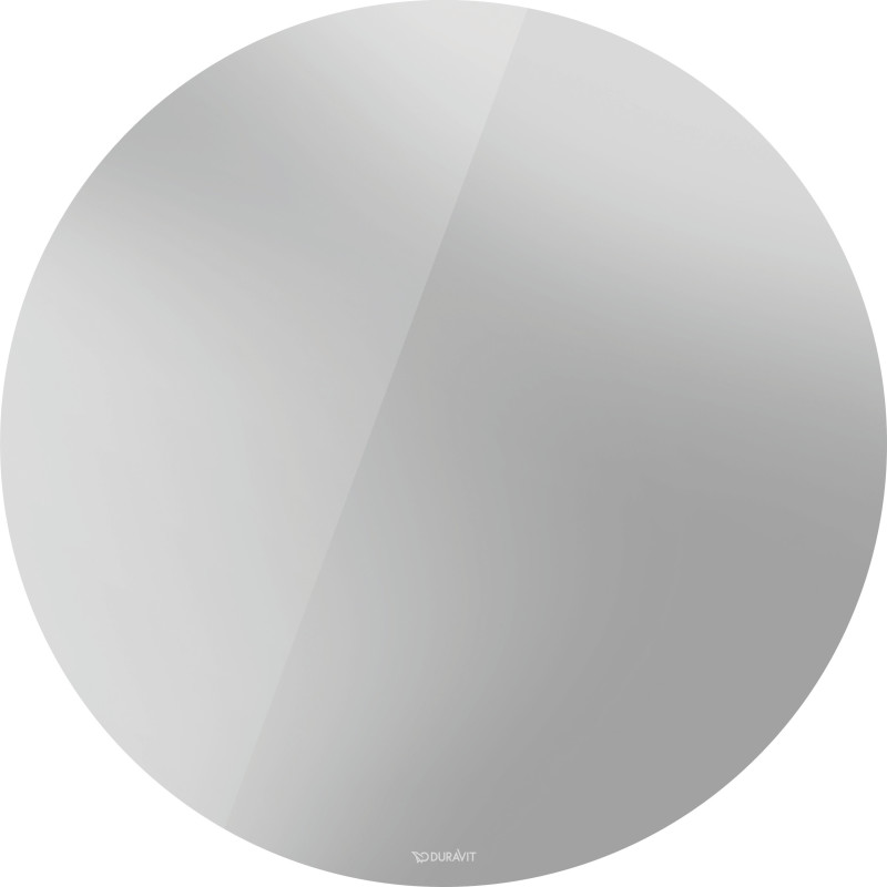 Duravit D-Neo spejl med lys, Ø70 cm, højglans hvid