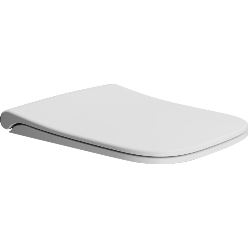 GSI Nubes toiletbræt, soft close, aftagelig, mat hvid