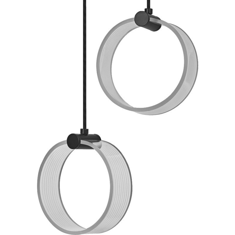 Decor Circle 2 pendel, sort/klar