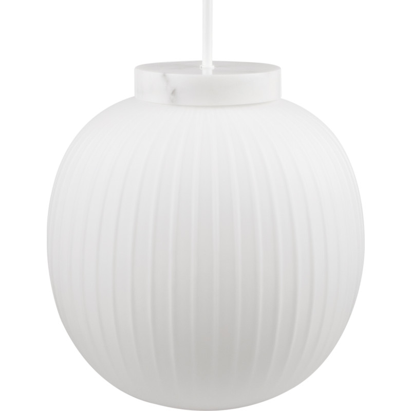 Decor Glass Lantern Marble pendel, hvid