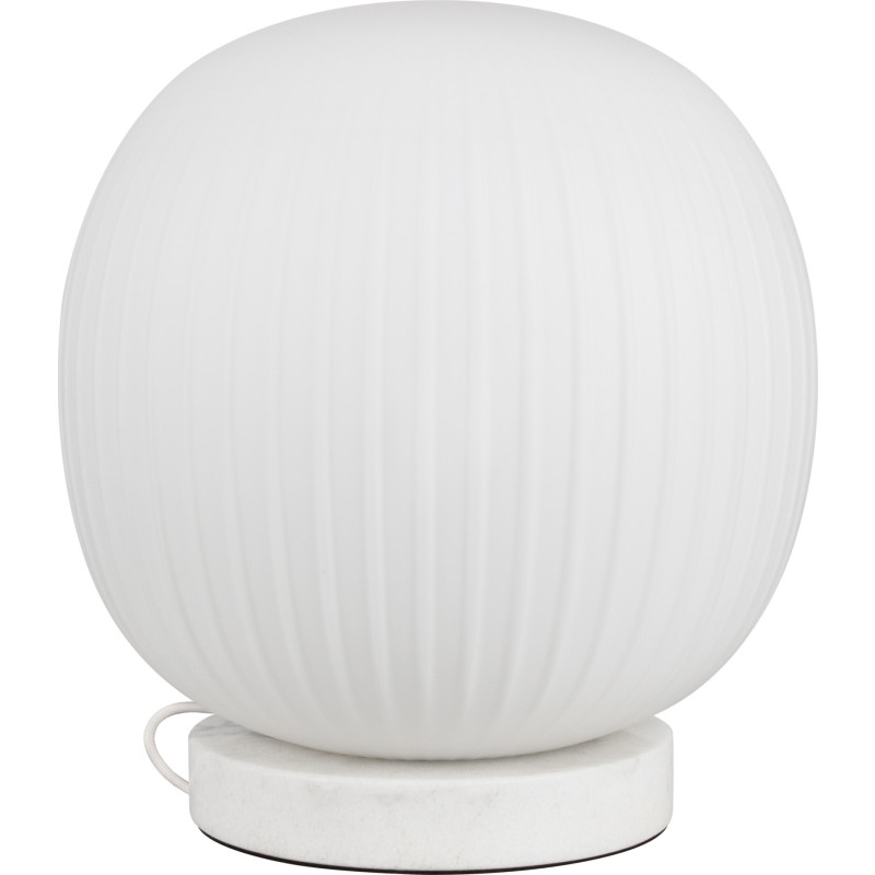 Decor Glass Lantern Marble bordlampe, hvid