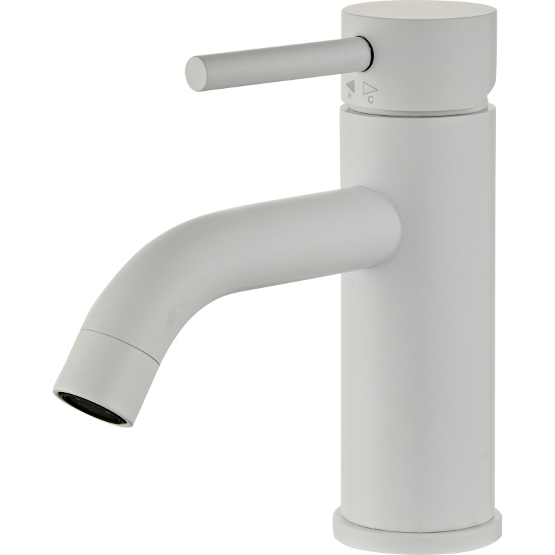 Zen Sanitary Slimline tvättställsblandare, vit