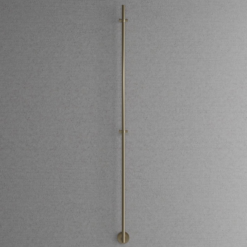 Scandtap Cozied 1 handdukstork, el, 8,5x170 cm, borstad guld
