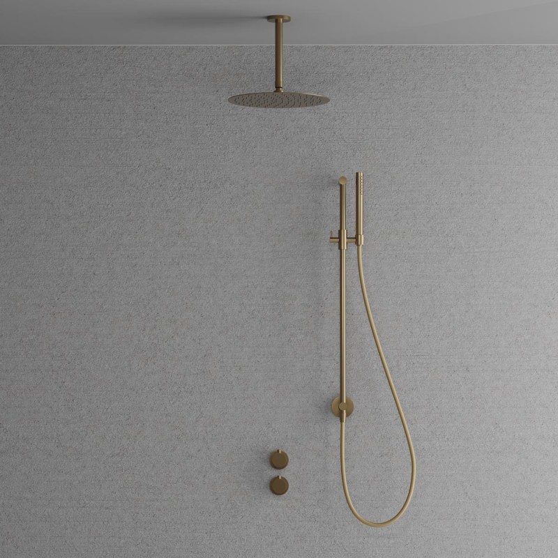 Scandtap Harmonized 5z duschset, borstad mässing