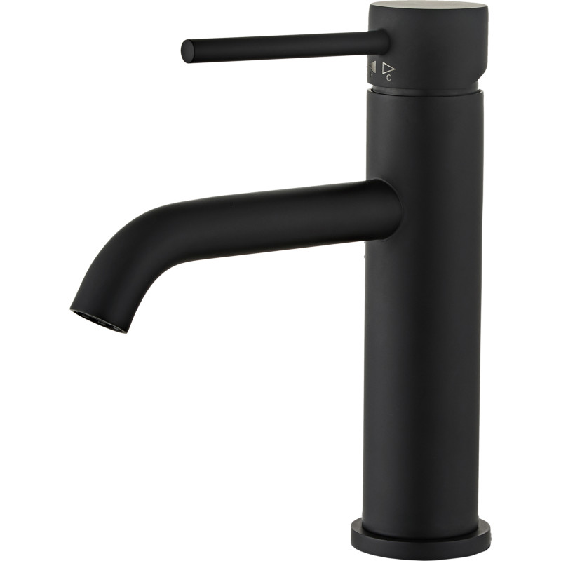 Zen Sanitary Slimline tvättställsblandare, svart