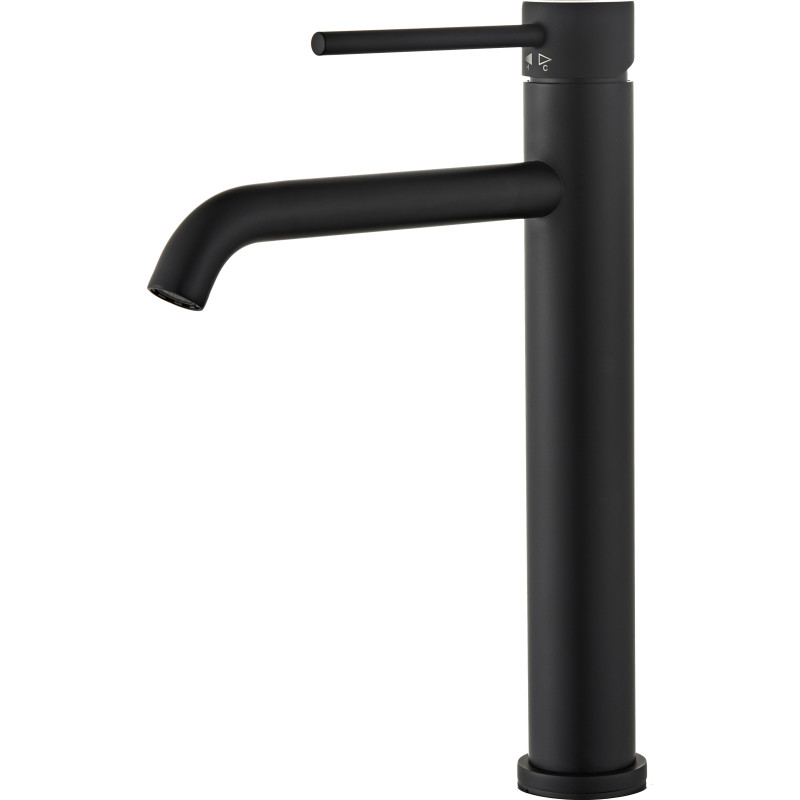 Zen Sanitary Slimline tvättställsblandare, svart