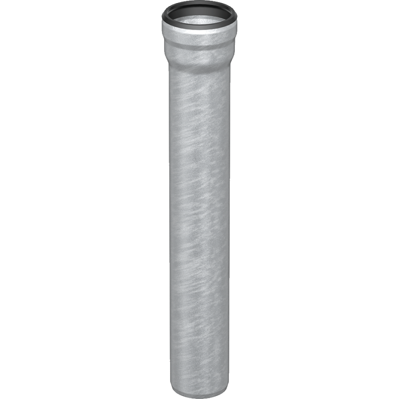 Aco GM-X afløbsrør, Ø40 mm, 1000 mm, galvaniseret stål