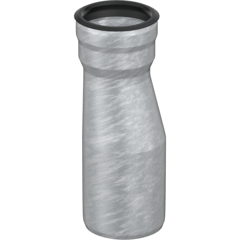 Aco GM-X overgangsrør, Ø100x125 mm, galvaniseret stål