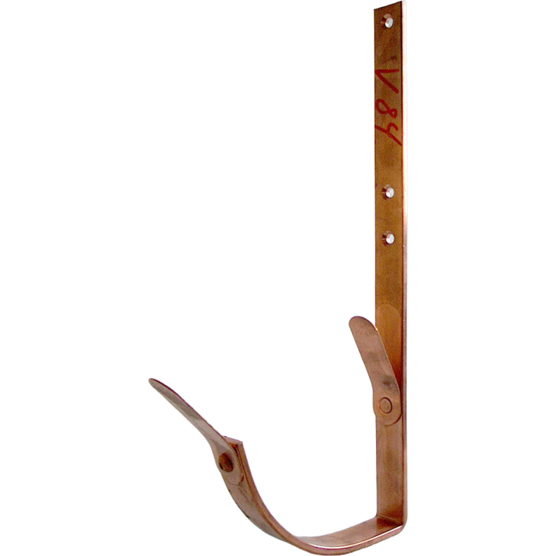 Kort rendejern 333 mm kobber - Passer til VM 333 mm 1/4-rund arkitektrende, kobber