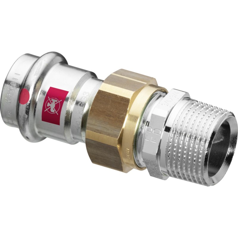 VIEGA Prestabo forskruning ½x15mm af ulegeret stål muffe/nippel, SC-contur