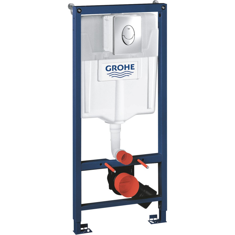 Grohe Rapid SL indbygningscisterne, 113 cm, betjeningsplade, krom