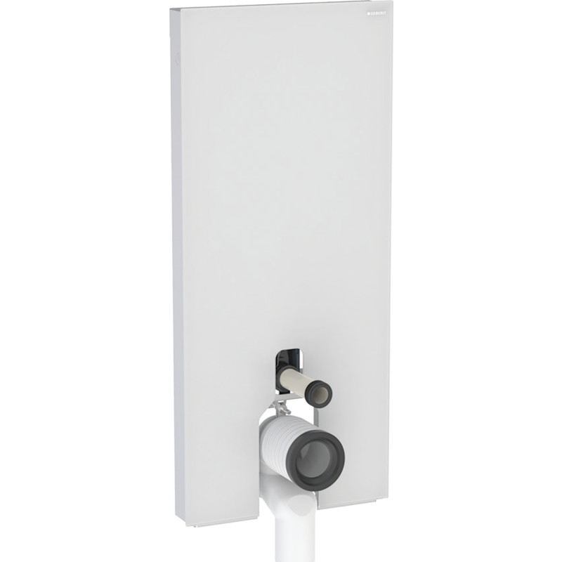 Geberit Monolith Plus cisterne til back-to-wall toilet, 114 cm, hvidt glas