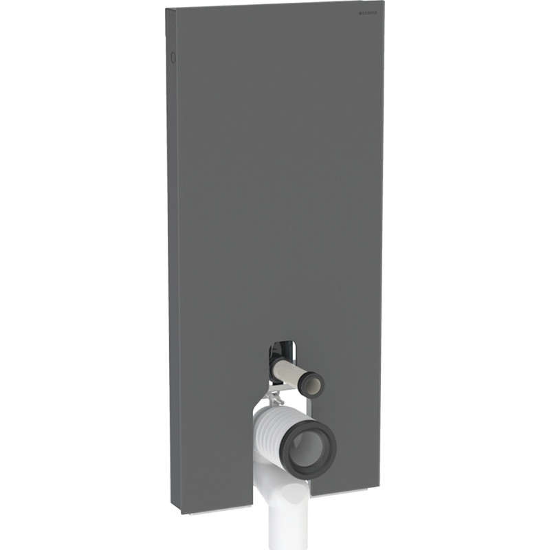 Geberit Monolith Plus cisterne til back-to-wall toilet, 114 cm, sort glas