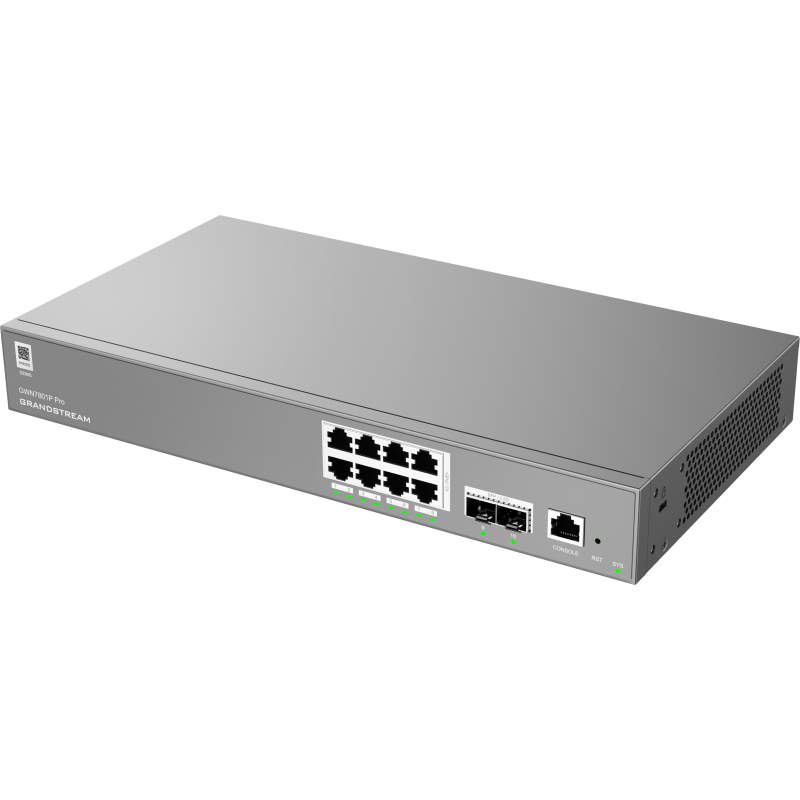 Grandstream GWN 7801P Pro switch, L2, 8X1G, 2XSFP, 8XPoE, 120W