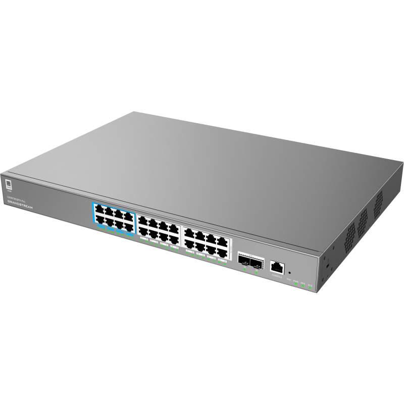 Grandstream GWN 7803PH Pro switch, L2, 24X1G, 2XSFP+, 24XPoE, 400W