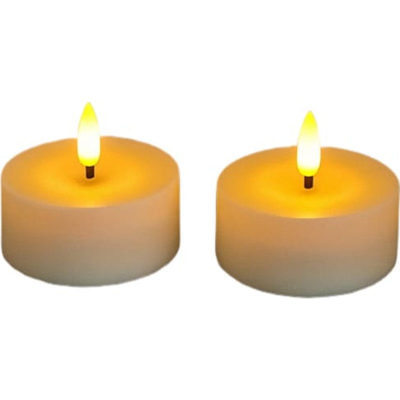 Veli Line LED värmeljus, uppladdningsbar, 2-pack