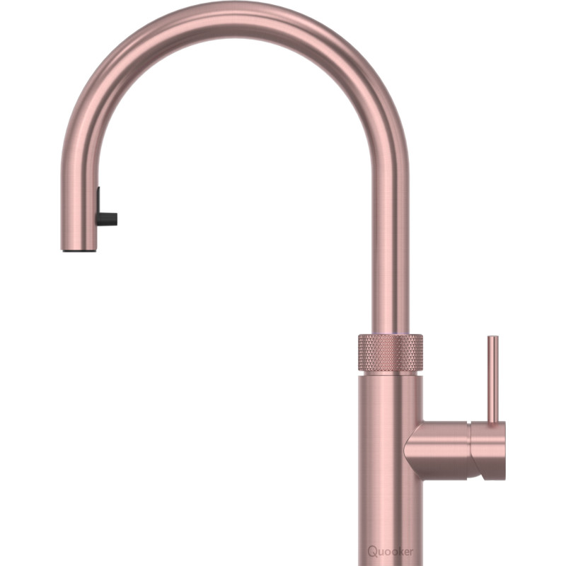 Quooker Flex Round køkkenarmatur, udtrækstud, rosa kobber