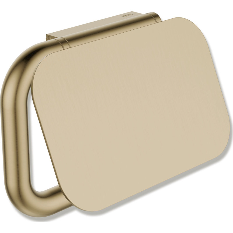 Hewi toiletrulleholder, børstet messing